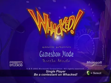 Whacked (USA) screen shot title